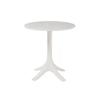 table gigogne ronde woty en polypropylène blanc. 20100991637