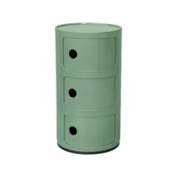 armoire de stockage - 3 tiroirs - new caracas 3 vert pastel