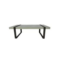 beton - table basse béton et métal noir