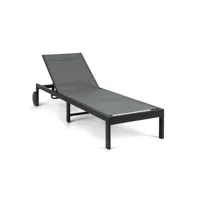 blumfeldt - chaise longue - polyester aluminium - 4 niveaux