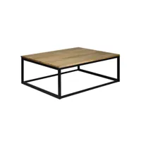 table basse icub. style industriel vintage  70x80x37 cm. noir ccvi807037ng-ev-18