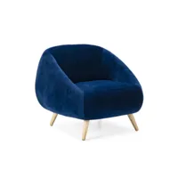 fauteuil thai natura bleu bois 80 x 75 x 80 cm