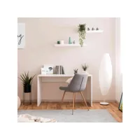 bureau en bois blanc - bu7108