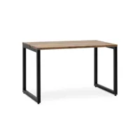 table bureau icub strong eco 60x120x75 cm noir effect-vintage icsme-60120730 30ab-ng-ev