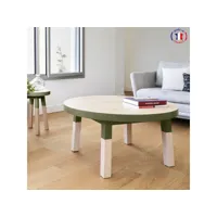 table basse ronde diamètre 80 cm, 100% frêne massif eg1-006vl80
