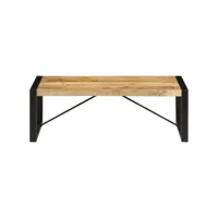table de salon 120x60x40 cm bois de manguier solide