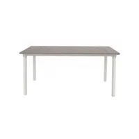 table noa 1600 x 900 pieds blancs - resol - marron - fibre de verre, polypropylène 1600x900x740mm