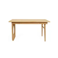 bureau 1 tiroir en bois imitation chêne - bu0060
