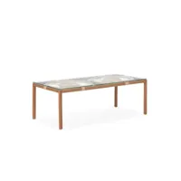 table basse thai natura rotin bois de teck 100 x 35 x 50 cm
