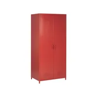 armoire en acier rouge varna 228141