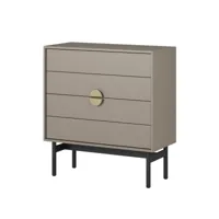 selsey stoon - commode à tiroirs - 85 cm - gris pierre