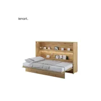 lenart lit escamotable bed concept 05 120x200 horizontal chêne artisanal