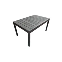 table de jardin extensible en aluminium avec plateau composite byron de 6 à 10 personnes - gris anthracite