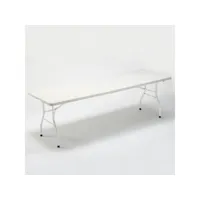 table pliante rectangulaire 242x76 pour jardin et camping mulhacen ahd amazing home design