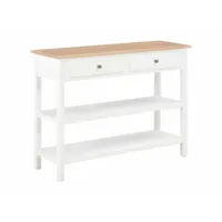 buffet bahut armoire console meuble de rangement blanc 110 cm mdf helloshop26 4402251