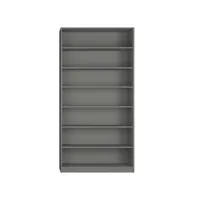 colonne bibliothèque 6 étagères largeur 100 cm coloris gris graphite mat 20100889203