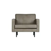 rodeo - fauteuil en cuir gris 800541-105