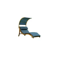 chaise longue salina avec parasol bleu a090.007.05