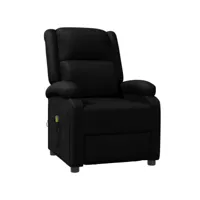 électrique fauteuil relaxation fauteuil de massage noir similicuir 70x93x98 cm best00001628454-vd-confoma-fauteuil-m05-2926