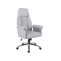 fauteuil de bureau ergonomique hauteur réglable roulettes pivotantes 69 x 68 x 126 cm gris