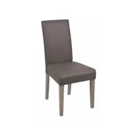 chaise de salle à manger contemporaine coloris gris (lot de 2) liege