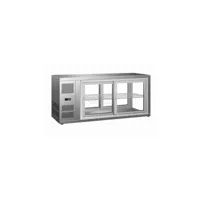 vitrine réfrigérée à poser de pâtisserie 150 l - combisteel - r600a - acier inoxydable 1110x510x550mm