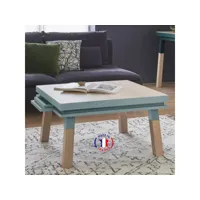 table basse carrée 80 cm, 100% frêne massif eg2-005bb80
