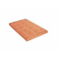 matelas futon orange goyave coeur en latex 160x200 goyave orange