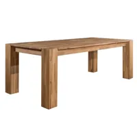 table à manger en bois de chêne massif proventa 220 cm