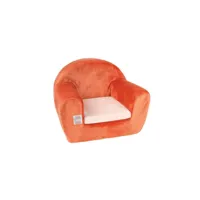 nattou sofa jim & bob - a partir de 12 mois - 100% polyester - orange nat5414673333405