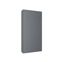 armoire lit escamotable smart-v2 gris graphite mat couchage 90*200 cm. 20100887620