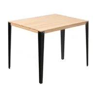 table mange debout lunds 80x120x110cm  noir-naturel. box furniture ccvl80120108 ng-na