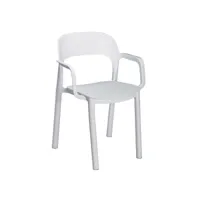 set 4 fauteuil ona - resol - blanc - fibre de verre, polypropylène 568x521x795mm