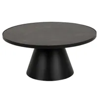 table basse ronde en céramique et métal d85 - girolle