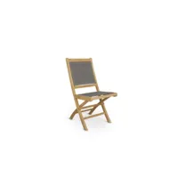 chaise bois screen marron 45x60x90cm - bois-screen - décoration d'autrefois