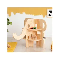 petite bibliothèque eléphant - bois