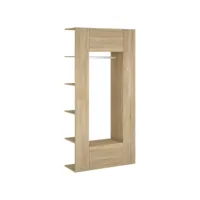 armoire de rangement, armoires de couloir 2 pcs chêne sonoma bois d'ingénierie pks52339 meuble pro