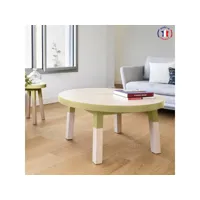 table basse ronde diamètre 80 cm, 100% frêne massif eg1-006jl80