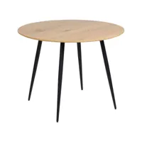 table à manger bois clair d 100 cm bjorka 427362