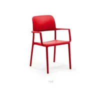 fauteuil en polypropylène riva - rosso 07 mp-2109_2156613lc