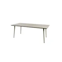 table rectangulaire en aluminium inari coloris sable