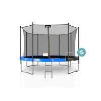 trampoline extérieur classique ø 366 cm- 12ft- filet intérieur, matelas de protection réversible et echelle