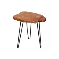 table basse fait main efo beige 40x45 fsc en bois idéal pour un salon