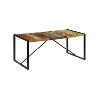 table à manger table à dîner  180x90x75 cm bois de récupération meuble pro frco65796