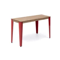 console  lunds 39x70x75cm  rouge-vieilli. box furniture ccvl397075 rj-ev