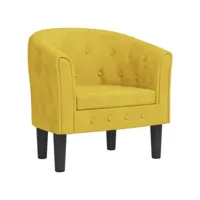fauteuil salon - fauteuil cabriolet jaune velours 70x56x68 cm - design rétro best00006654951-vd-confoma-fauteuil-m05-198