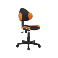 chaise de bureau bastian en maille , orange