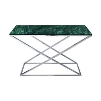 console leda marbre verde 120 cm marbre et métal azura-42094