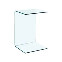 vidaxl table d'appoint 40x40x60 cm verre trempé