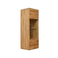 armoire suspendu en bois de chêne massif inka 40 cm